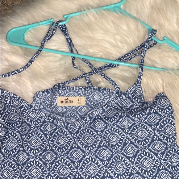 Pattern Blue tank top - Picture 3 of 3